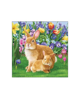 Servetele de masa, 20 buc, 33x33 cm, Mother Bunny - AMBIENTE